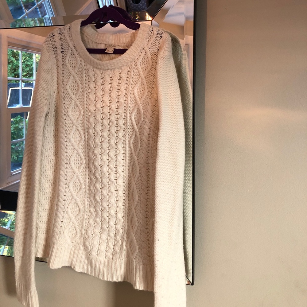 J. Crew Cable Knit Sweater Size XS